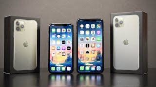 Apple iPhone 11 Pro vs 11 Pro Max Unboxing amp Review [upl. by Laius658]