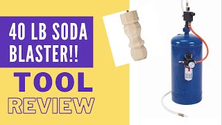 40 POUND SODA BLASTER REVIEW Harbor Freight Soda Blaster Review [upl. by Nedap]