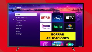 Cómo ELIMINAR Canales  Aplicaciones en ROKU TV ❌ 💜 [upl. by Riehl]