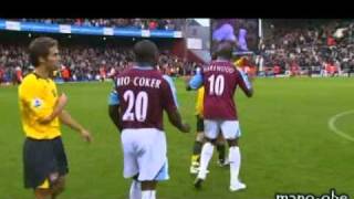 Petulant Fabregas Tries To Punch West Ham Players [upl. by Sherurd]