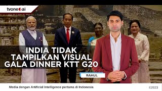 Tak ada visual gala dinner di KTT G20 Ada apa dengan India [upl. by Nahtahoj]