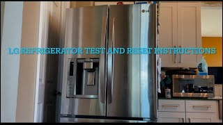 LG Refrigerator test and reset tips and tricks easy fix troubleshooting￼ Not cooling or freezing￼ [upl. by Ahsieka]