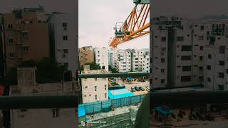 Tower crane operator 🏗️ share 👍 Iike ❤️shorts towercrane crane song [upl. by Yanahs]