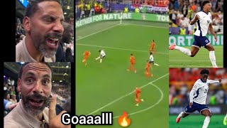 Crazy reaction England late winner Vs Netherlands as Kobbie Mainoo boss midfield with Watkins goal [upl. by Ibmab553]