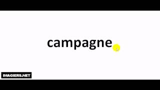 How to pronounce in French  campagne [upl. by Yleoj]