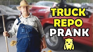 Truck Repossession Prank  Ownage Pranks [upl. by Yttam]