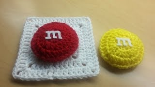 How to Crochet a Granny Square  MampM Granny Square [upl. by Gnas]