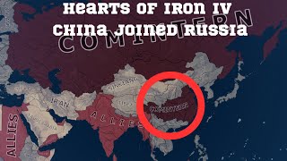 What if China joined Russia  HOI4 Timelapse [upl. by Jaal322]