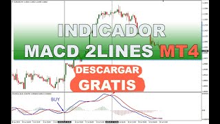 Indicador MACD 2Line Forex para mt4  ✅Descargar Gratis [upl. by Ayatnwahs]