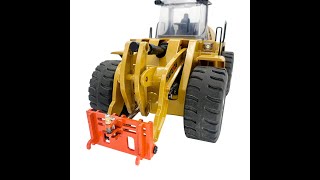 Huina 1583 Loader Quick Hitch Connector Bucket Changer Full Metal For Huina 583 Wheel Loader [upl. by Kellyn]