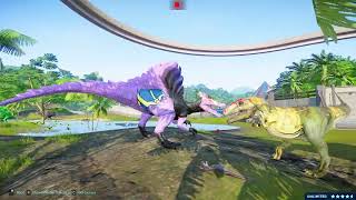 Hunting Found Jurassic World Evolution TRex vs Kentrosaurus vs Apatosaurus  Dinosaur Dominion [upl. by Volin]