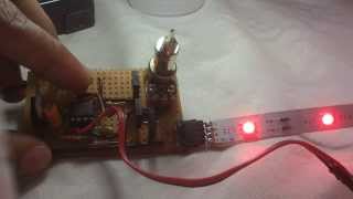 RGB LED Strip Controller using PIC12F675  demo [upl. by Kimmy914]