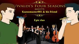 Vivaldi summer duo cover kazoomaster001 amp his friend [upl. by Nireil]