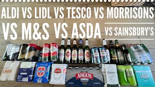 Beer Expert Taste Tests Supermarket Own Brand Lager  The Ultimate Supermarket Beer Showdown [upl. by Vezza]