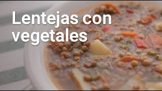 Cómo hacer unas lentejas vegetales [upl. by Noreik]