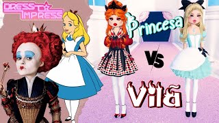 👸🏼 VILÃ VS PRINCESA da DISNEY no DRESS to IMPRESS  Roblox [upl. by Notserk]