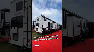 2 bedrooms 2 bathrooms 2 front doors AND bunk beds at a great price 460 a month rvlife rv [upl. by Enaamuj729]