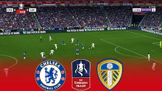 CHELSEA vs LEEDS UNITED  Emirates FA Cup 2024 Round of 16  28 February 2024  PES Gameplay [upl. by Monk]