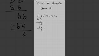 División con un decimal y un entero mayor decimales Matemáticas EducaciónMatemática División [upl. by Brana]