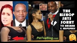 Bishop Apologizes for Touching Ariana Grande at Aretha Franklin Funeral 😳 VIDEO [upl. by Gothart]