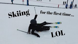 I Went Skiing for the First Time LOL [upl. by Leong438]