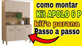 Como montar kit cozinha apolo da marca kits parana passo a passo [upl. by Seidnac122]