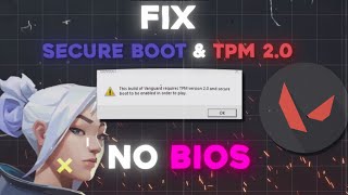 NO BIOS Fix Smart boot amp Tpm 20 issue ⏐ WINDOWS 11 ⏐ VALORANT [upl. by Anoy]