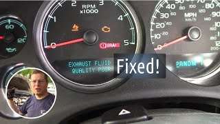 Exhaust Fluid Quality Poor [upl. by Okier193]