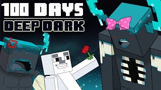 100 Days Minecraft DEEP DARK [upl. by Nnylirej]