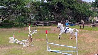 Kirsten and Gracie in a 60cm Show Jumping [upl. by Adam]