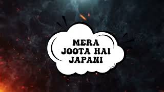 MERA JOOTA HAI JAPANI  REMIX  DISC JOCKEY SAGAR  KRSNA  RAJ KAPOOR SHEMARO  OFFICIAL REMIX [upl. by Er]