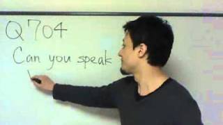 英語英会話一日一言Q704 Can you speak up [upl. by Atilrep]