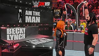 WWE 2K19 Becky Lynch New Entrance GFX ft Seth Rollins The Man Confronts The Man  PC Mods [upl. by Merceer]