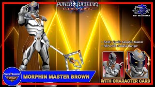 GoldBrown Morphin Master mod with Character Card  Power Rangers Legacy Wars [upl. by Dulcia]