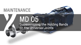 Maintenance MD  05  Disassembling the Holding Bands on the Universal Joints [upl. by Rora]