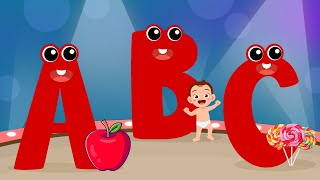 Phonics Song A for Apple Phonics Sounds of Alphabet A to Z  abc song  nursery rhymes  kids song [upl. by Sundstrom518]