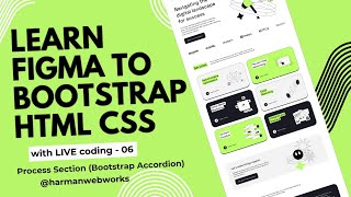 Learn BOOTSTRAP HTML CSS from Figma design Project 2 Video 6 [upl. by Einapets]