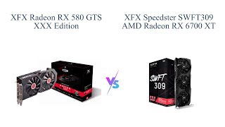 XFX Radeon RX 580 GTS vs RX 6700 XT Speedster SWFT309 Comparison 🎮 [upl. by Ramon532]