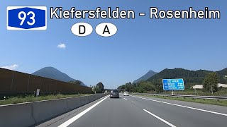 Germany A93 Kiefersfelden DA  Rosenheim [upl. by Aical]