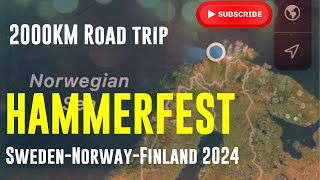 Hammerfest Road Trip 2024 including stopping to see Santa in Finland [upl. by Arrej]