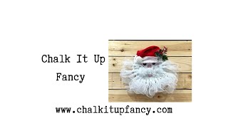 Easy Mesh Santa Wreath [upl. by Oramlub641]