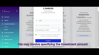 Funding Subscribing Claiming Profits and Withdrawing with Crypto Option in Your Investment Wallet [upl. by Ihsir]