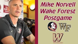 FSU Football  Mike Norvell Wake Forest Postgame Interview  Norvell on 4116 Win  Warchant TV FSU [upl. by Annaet]