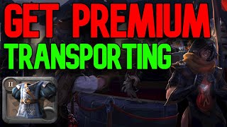 Fastest Premium Method Transporting NEW PLAYERS  Albion Online [upl. by Sheela]