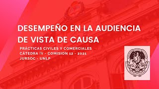 Desempeño profesional en la audiencia de vista de causa [upl. by Merrile]