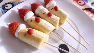 BROCHETAS DE FRESA KIWI Y MANZANA  Receta de brochetas de fruta  Cómo hacer una brocheta de fruta [upl. by Fafa560]