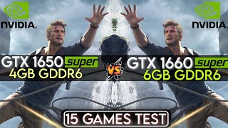 GTX 1650 Super vs GTX 1660 Super  15 Games Test In Mid 2023 [upl. by Kcarb]