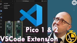 3min VSCode Extension for Raspberry Pi Pico 1 amp 2  DrJoneacouk [upl. by Zantos]