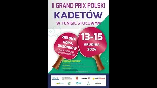 II Grand Prix Polski Kadetów w Tenisie Stołowym stół 34 [upl. by Rases104]