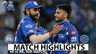 MI vs RR 38th Match IPL 2024 Highlights  IPL Highlights 2024  Cricket ipl 2024 highlights today [upl. by Troth483]